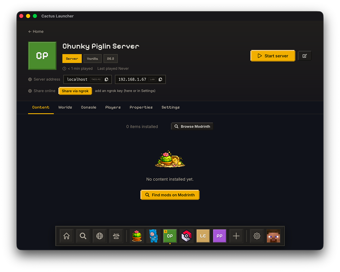 Run a server